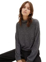 Tom Tailor Bluza w kolorze antracytowym rozmiar: M. Czarne bluzy bez kaptura damskie Tom Tailor, m. Za 74.63 zł.