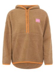 Zwillingsherz Bluza polarowa w kolorze jasnobrązowym rozmiar: L. Brązowe bluzy z kapturem damskie Zwillingsherz, l, z polaru. Za 152.98 zł.