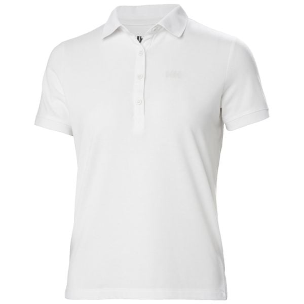 Damska koszulka polo Helly Hansen Siren. Białe bluzki damskie Helly Hansen, bez wzorów, klasyczne, bez kołnierzyka, bez ramiączek. Za 169.99 zł.
