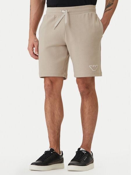 Emporio Armani Underwear Szorty sportowe EM000495 AF19053 U1102 Beżowy. Brązowe szorty męskie Emporio Armani Underwear, m, z bawełny. Za 439.99 zł.