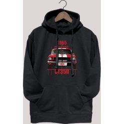 Ford Mustang — bluza. Czarne bluzy i bluzki niemowlęce nikiniki, bez wzorów, z bawełny, bez ramiączek, z kapturem. W wyprzedaży za 126.65 zł.