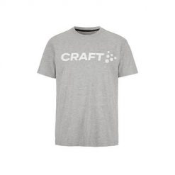 Koszulka sportowa męska Craft Community 2.0. Szare t-shirty sportowe męskie Craft, l, z tkaniny, bez ramiączek, na fitness i siłownię. Za 168.00 zł.