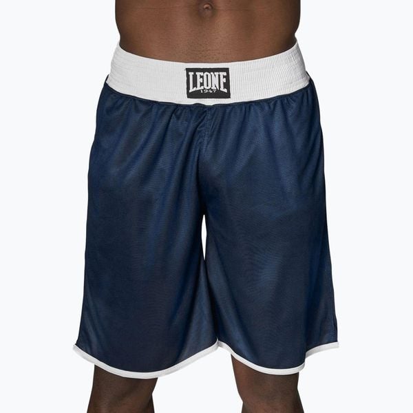 Spodenki bokserskie męskie dwustronne męskie LEONE 1947 Double Face Boxing. Czerwone szorty męskie LEONE 1947, bez kołnierzyka. Za 129.99 zł.