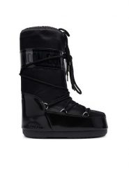 Moon Boot Śniegowce 80D1401680 M Czarny. Czarne kozaki dziewczęce Moon Boot, bez wzorów, ze skóry, bez obcasa. Za 759.99 zł.