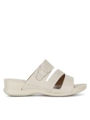 Clara Barson Klapki WYL05010-13A Szary. Szare klapki damskie Clara Barson, bez wzorów, z syntetyku, bez obcasa. Za 53.99 zł.