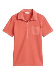 Marc O´Polo Koszulka polo w kolorze czerwonym rozmiar: XL. Czerwone bluzki damskie xl, bez wzorów, z bawełny, bez kołnierzyka, bez ramiączek. Za 166.88 zł.