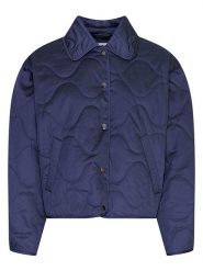 MOSS COPENHAGEN Kurtka pikowana "Chista" w kolorze granatowym rozmiar: L/XL. Niebieskie kurtki damskie MOSS COPENHAGEN, l, bez wzorów, bez kaptura. Za 219.08 zł.