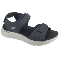 Sandały męskie, Go Walk Flex Sandal - Antigua Beach. Niebieskie sandały męskie Skechers, bez zapięcia. Za 269.99 zł.