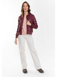 Northwood Kurtka pikowana "Soren" w kolorze bordowym rozmiar: M. Czerwone kurtki damskie Northwood, m, bez wzorów, prążkowane, bez kaptura. Za 157.35 zł.