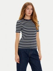 Tommy Hilfiger Bluzka WW0WW43918 Granatowy Slim Fit. Niebieskie bluzki damskie Tommy Hilfiger, xxl, bez wzorów, z wiskozy, bez ramiączek. Za 169.99 zł.