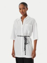 Karl Lagerfeld Jeans Koszula B2W11022 Biały Relaxed Fit. Białe koszule damskie Karl Lagerfeld Jeans, s, bez wzorów, z jeansu, bez kołnierzyka, bez ramiączek. Za 543.99 zł.