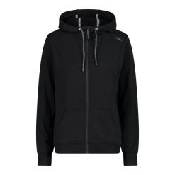 Bluza damska z kapturem CMP. Czarne bluzy z kapturem damskie CMP, m, z bawełny. Za 281.70 zł.