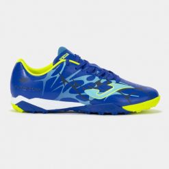 Buty sportowe piłkarskie turfy Joma Super Copa. Niebieskie buty sportowe na co dzień męskie Joma, bez zapięcia, do piłki nożnej. Za 186.93 zł.