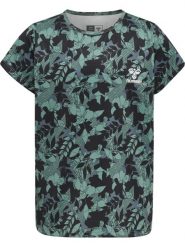 Koszulka dla dziewczynki Hummel Nanna. Niebieskie koszulki dziewczęce HUMMEL, z aplikacjami, z dżerseju, bez ramiączek. Za 168.00 zł.