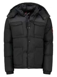 Geographical Norway Kurtka pikowana "Bareda" w kolorze czarnym rozmiar: S. Czarne kurtki męskie Geographical Norway, s, bez wzorów, bez kaptura. Za 145.94 zł.