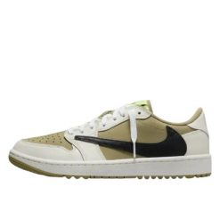 Air Jordan 1 Retro Low Golf Travis Scott Neutral Olive. Zielone golfy damskie Jordan, bez wzorów, z materiału, bez ramiączek. Za 9,415.68 zł.
