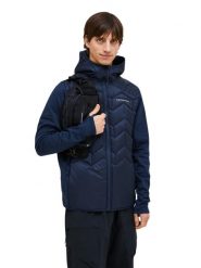Kurtka Peak Performance męska Elevate Liner Hybrid Hood Jacket granatowa - S. Niebieskie kurtki męskie Peak Performance, l, bez wzorów, z elastanu, eleganckie, bez kaptura. Za 775.49 zł.