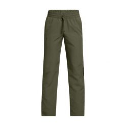 Spodnie treningowe Under Armour UA B Rival Wvn Pant 1390155. Zielone spodnie materiałowe męskie Under Armour, bez wzorów, z materiału. Za 179.50 zł.