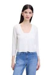 CARTOON Kardigan w kolorze białym rozmiar: 36. Białe kardigany damskie Cartoon, bez wzorów. Za 74.46 zł.