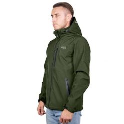 Kurtka softshell męska Pros Sport SOFTGRIT. Zielone kurtki softshell damskie Pros, m, bez wzorów, z softshellu, bez kaptura. Za 299.00 zł.