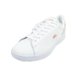 Trampki Damskie Skóra Carnaby. Białe trampki i tenisówki damskie Lacoste, bez wzorów, ze skóry. Za 664.99 zł.