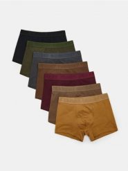 Bawełniane bokserki 7 pack - wielobarwny. Bokserki męskie Sinsay, bez wzorów, z bawełny. Za 59.99 zł.