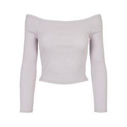 Damska koszulka z długim rękawem, off-the-shoulder Koszulka Urban Classics GT. Fioletowe t-shirty damskie Urban Classics, bez wzorów, bez kołnierzyka. Za 149.50 zł.