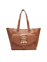 LOVE MOSCHINO Torebka JC4225PP0MKC0201 Brązowy. Brązowe torebki klasyczne damskie Love Moschino, bez wzorów, ze skóry, bez dodatków. Za 669.99 zł.