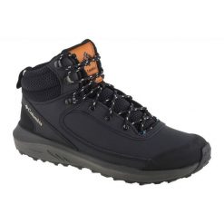Buty Columbia Trailstorm Peak Mid 1987041010 czarne. Czarne buty trekkingowe męskie z gumy, bez zapięcia. Za 550.06 zł.