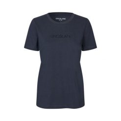 Koszulka damska Kingsland Nadia. Niebieskie bluzki sportowe damskie KINGSLAND, bez kołnierzyka, bez ramiączek. W wyprzedaży za 277.00 zł.