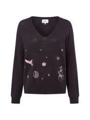 Nümph sweter z dzianiny z zawartością alpaki - Nualmut Kobiety szary, XS. Szare swetry klasyczne damskie Nümph, xs, z dzianiny, bez kołnierzyka. Za 279.95 zł.