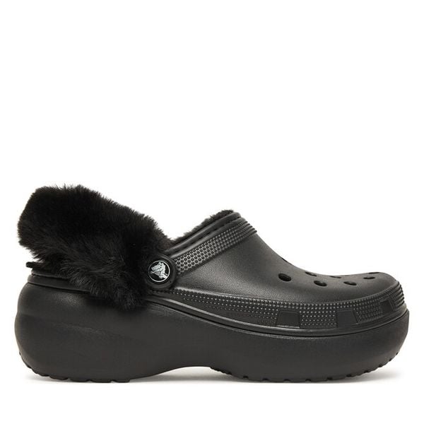 Klapki Crocs. Czarne klapki damskie Crocs, bez wzorów, bez obcasa. Za 309.99 zł.