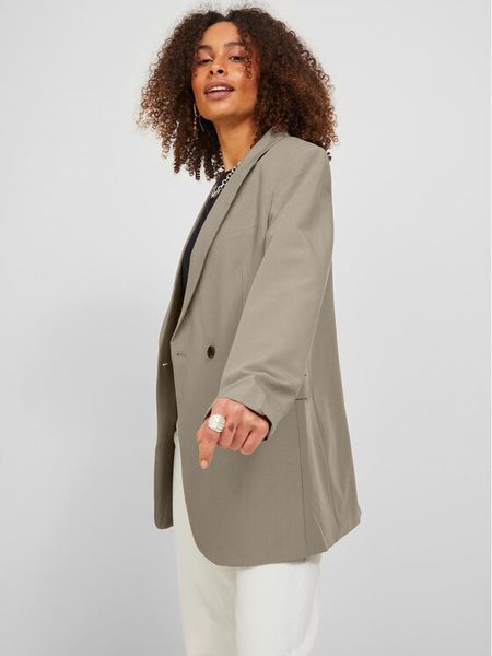 JJXX Marynarka 12200590 Beżowy Regular Fit. Brązowe marynarki i żakiety damskie JJXX, l, bez wzorów, z syntetyku. Za 189.99 zł.