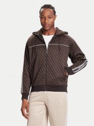Guess Bluza Z5BQ13 K2042 Brązowy Relaxed Fit. Brązowe bluzy bez kaptura męskie Guess, m, z syntetyku. Za 409.99 zł.