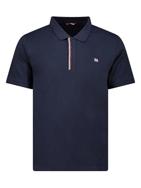 Geographical Norway Koszulka polo "Krown" w kolorze granatowym rozmiar: S. Niebieskie koszulki polo męskie Geographical Norway, s, bez wzorów, z bawełny, bez ramiączek. Za 90.95 zł.