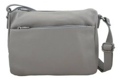 Listonoszka skórzana BARBERINI'S j. szara 519-8. Szare shopper bag damskie Barberinis, bez wzorów, ze skóry, przez ramię, bez dodatków. Za 219.99 zł.