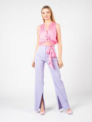 Pinko Top "Tremulo" | 101069 A0NP | Kobieta | Różowy. Czerwone topy damskie Pinko, uniwersalny, bez wzorów, z poliesteru, bez kołnierzyka. W wyprzedaży za 279.00 zł.