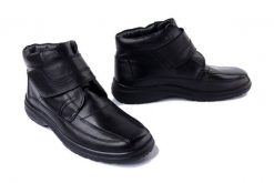 COMFORTABEL 670499-1 schwarz, botki męskie. Czarne buty zimowe męskie Comfortabel, na zimę, bez zapięcia. Za 404.90 zł.