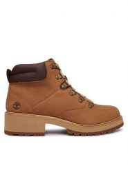 Timberland Trapery Carnaby Row TB0A2QH4EM41 Brązowy jasny. Brązowe trapery damskie Timberland, z nubiku, bez obcasa. Za 739.99 zł.