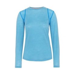 Damska koszulka termoaktywna z długim rękawem Kari Traa Embla. Niebieskie bielizna termoaktywna damska Kari Traa, bez wzorów. Za 423.00 zł.