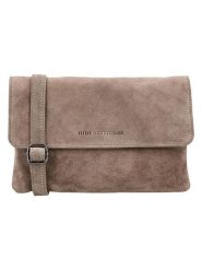HIDE & STITCHES Skórzana torebka "Brazos" w kolorze szarobrązowym - 24 x 16 x 5,5 cm rozmiar: onesize. Brązowe torebki klasyczne damskie HIDE & STITCHES, bez wzorów, z materiału, bez dodatków. Za 117.99 zł.