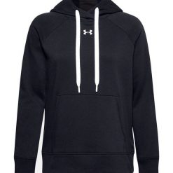 Bluza damska Under Armour Rival Fleece Hb Hoodie czarna. Białe bluzy bez kaptura damskie Under Armour, xl. Za 207.00 zł.