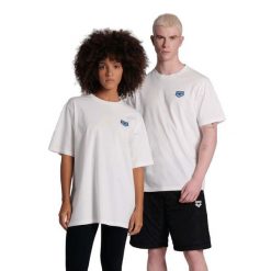 Koszulka T-shirt sportowy bawełniany unisex krótki rękaw Arena Graphics. Białe bluzki sportowe damskie Arena, bez wzorów, z bawełny, bez ramiączek. Za 109.99 zł.