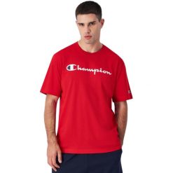 Koszulka męska Champion SS Tee. Czerwone t-shirty sportowe męskie CHAMPION, m, bez ramiączek. Za 135.84 zł.
