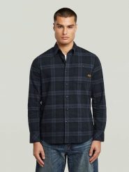 G-Star Koszula w kolorze granatowym rozmiar: L. Niebieskie koszule męskie G-Star, l, bez wzorów, z bawełny, bez kołnierzyka, bez ramiączek. Za 159.95 zł.
