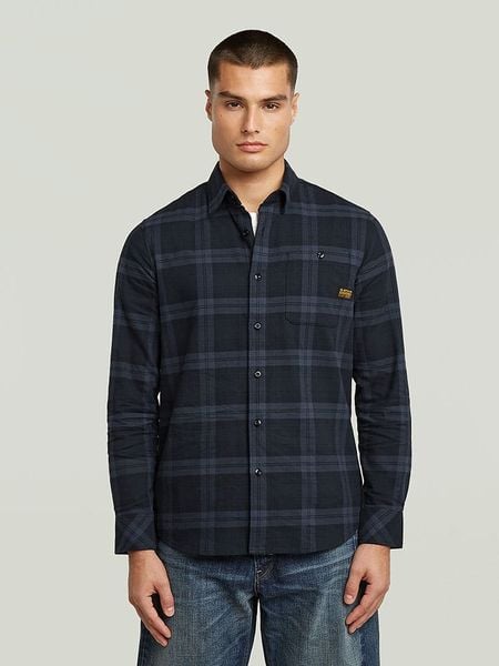 G-Star Koszula w kolorze granatowym rozmiar: L. Niebieskie koszule męskie G-Star, l, bez wzorów, z bawełny, bez kołnierzyka, bez ramiączek. Za 159.95 zł.