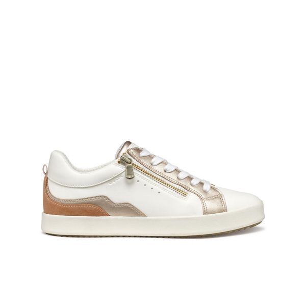 Trenerzy damscy Geox Blomiee. Białe obuwie trekkingowe damskie Geox. Za 363.99 zł.