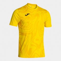 Koszulka Joma Lion II męska żółta 2XL. Żółte t-shirty sportowe męskie Joma, l, bez ramiączek, do piłki nożnej. Za 174.99 zł.