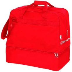 Torba sportowa Givova Revolution Big Red Red. Czerwone torby męskie na ramię Givova, z aplikacjami, z materiału, na ramię, duże. Za 163.99 zł.