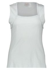 Heine Top w kolorze błękitnym rozmiar: 44. Niebieskie topy damskie Heine, bez wzorów, z bawełny, bez kołnierzyka. Za 43.99 zł.